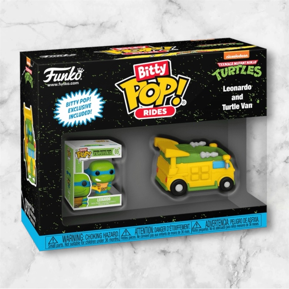 Funko Bitty Pop! Rides - Ninja Turtles Leonardo & The Turtle Van